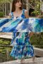 Gülseli Shoulder Tie Patterned Dress - 6