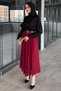Belted Hijab Chiffon Skirt - 3