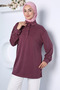 Polo Collar Elegant Hijab Sweat Tunic - 2