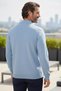 Men's Self-Patterned Polo Collar Knit Sweater - 2