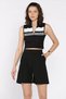 Women's Elastic Waist Pleated High Waist Velcro Shorts - 5