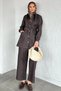 Gülseli Long Collared Denim Tunic Pants Hijab Double Set - 6