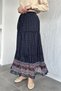 Patterned Chiffon Hijab Skirt with Elastic Waist