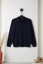 Polo Collar Self-Patterned Men's Knitwear Sweater - 3