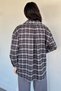 Gülseli Women's Plaid Patterned Loose Shirt - 5