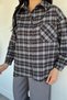 Gülseli Women's Plaid Patterned Loose Shirt - 4