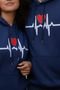Printed Hooded Lover's Combination Double Sweatshirt (Available in Sizes S-M-L.) - 3