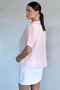 Women's Crop Athlete-Style Patterned Blouse - 4
