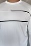 Men's Crew Neck Striped Detail Knitwear Sweater - 3