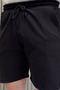 Men's Elastic Waist Self-Patterned Shorts with Pockets - 4