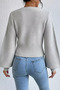 Gülseli Square Collar Knitted Patterned Women's Sweater - 6