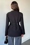 Perry Women's Blazer Jacket with Belt Accessories - 6