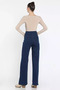 Yüksel Waist Stone Detailed Palazzo Slim Fit Denim Trousers - 4