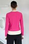 Women's Polo Collar Knitwear Cardigan with Pearl Button Detail (Available in Sizes S-M-L.) - 5