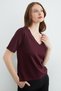 basic Tricou cu decolteu în V modal - 7