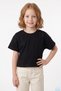 Ribbon Embroidered Casual Girls' Crop T-Shirt - 2