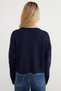Heart Embroidered Crop Knit Sweater - 8