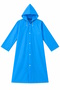 Blue Color Eva Fabric Hooded Women's and Men's Raincoat - 3