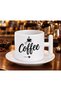 Coffee Written Minimalist Design Turkish Coffee Cup - 2