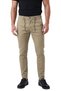 Men's Slim Fit Lycra Light Khaki Jogger Pants – Elastic Waist Drawstring Flexible Sports Pants 2700523 - 3