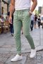 Men's Slim Fit Lycra Green Jogger Pants – Elastic Waist Drawstring Flexible Sports Pants 2700523