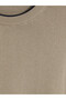 Peak New Season Beige Crew Neck Men's Knitwear Sweater - 3