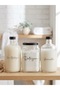 Detergent Jar - Liquid Detergent & Softener Bottle Bathroom Organizer Set 1000 ml - 3