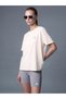 Peak New Season Ecru Printed Women's Sports T-Shirt.
