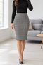 Women's Shardonlu Diver Fabric Knee Length Pencil Skirt - 8