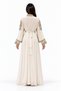 Women's Long Caftan with Shiny Stones and Pearl Work - 4