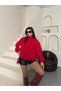 Women's Lycra Dabl Fabric Oversized Jacket with Collar Tie - 2