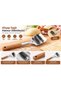 Wooden Handle Dough Slicer - Brown - 23 cm