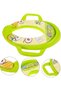 Sturdy Training Toilet Seat with Handles and Splash Guard. Secure Anti-Slip Toddler Toilet Seat for Boys and Girls (Green) - 2