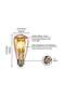 EASTERNSTAR LED Edison Bulb E27, 7W Vintage Light Bulbs 70W Incandescent Equivalent, Retro LED Filam - 5