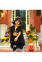 150cm Hooded Mesh Witch Ghost Bride Cosplay Cape for Adult, 3-Layer Black Mesh Vampire Cloak Role Play Costume Prop for Women - 6