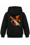 How to Train Your Dragon Red Sails Printed Black Kids Hoodie