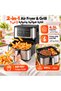 2-in-1 Dual Basket Air Fryer with Visible Window, Cook Chicken & Fries Together, Fast & Healthy