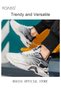 Men Stylish Chunky Sneakers, Lace up Non Slip Platform Shoes, Low Top Sneakers, Casual Comfy Sports - 3