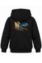 How to Train Your Dragon Sailing Wing Printed Black Kids Hoodie
