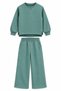 Dark Color Sweat & Piped Leg Detail Children's Tracksuit Set - 2