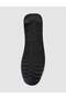 Genuine Leather Black Men's Loafer Shoes with Stitching Detail - 7