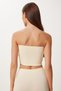 2-Pack Seamless Strapless Knitted Bustier Lgv0008 Cream White - 5