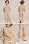 Teddy (Kuzu) Fabric Garnished Shardonlu Children's Tracksuit Set (3-9 Years) - 5