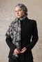 Black Velora Patterned Shawl