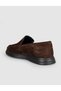Genuine Leather Brown Men's Loafer Shoes - 4