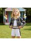Pop Idol Cosplay Costume Popular Singers Stage Costumes for Ages 3-12 Black Printed Costumes - 4