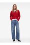 Wool Blend Buttoned Long Sleeve Crew Neck Knitwear Cardigan