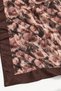 Coffee Poppy Pattern Kraş Shawl - 3