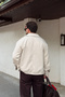 Yongi Asymmetrical Zipper Snap Detailed Oversize Men's Gabardine Jacket - 8
