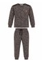 Soft Brown Winter Boys' Pajama Set - 3